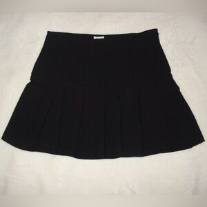 Garage pleated mini skirt
